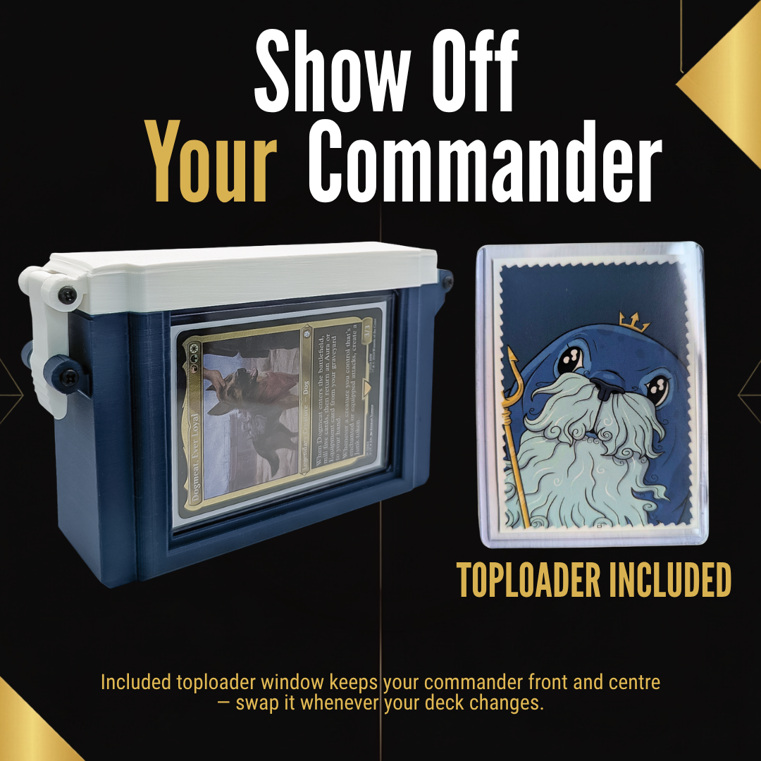 SquadPod Slim shows off your MTG commander through a display window