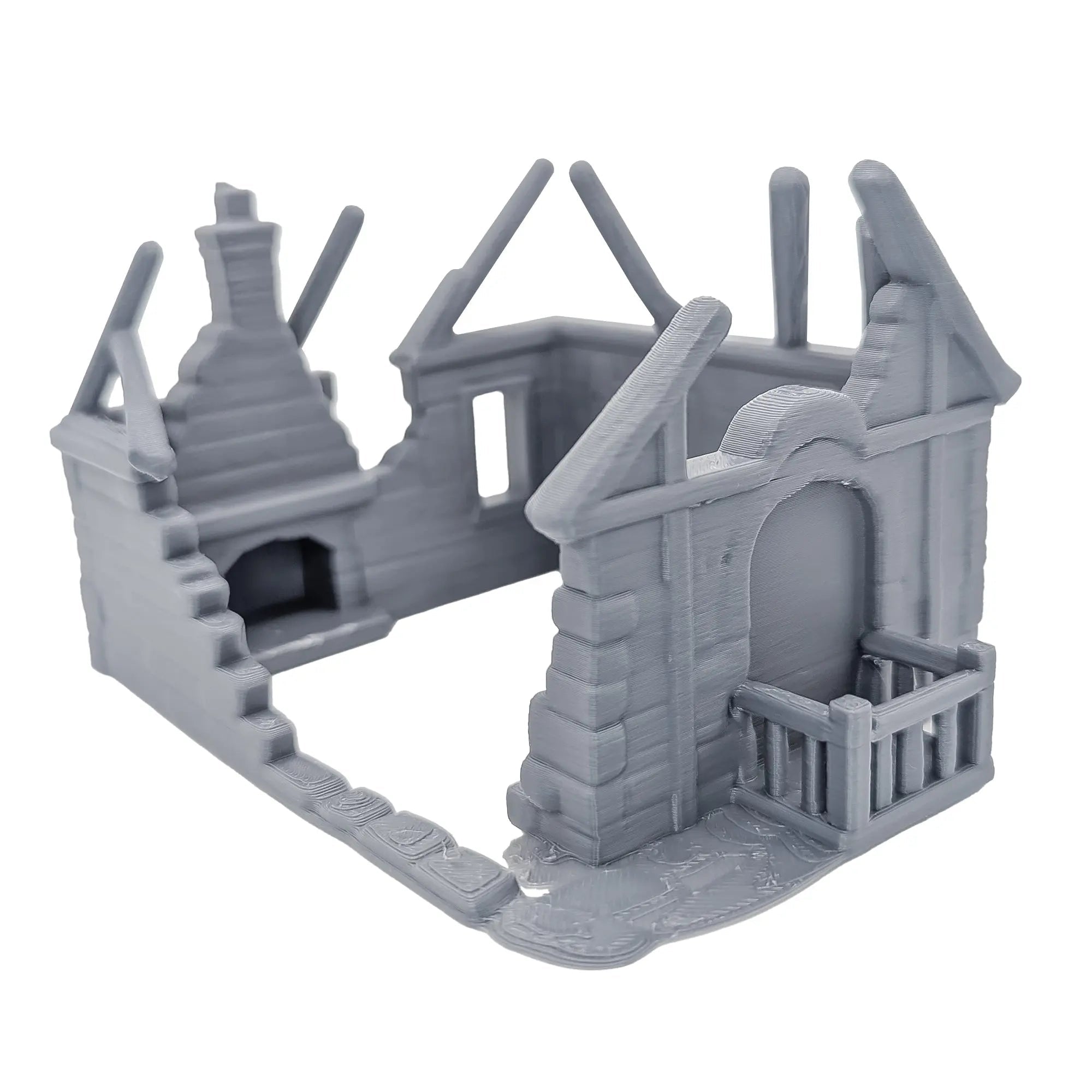 28mm Fantasy Village Buildings | DND RPG Scatter Terrain for Wargames - Blubber Cove
