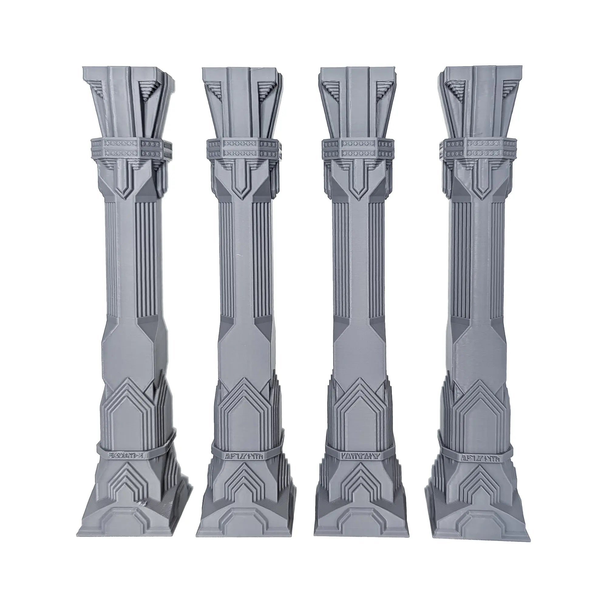 4x Ruined Pillars – Fantasy DnD Terrain for 28mm/32mm Minis - Blubber Cove