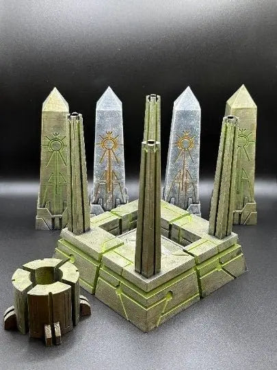 sci-fi alien crypt scatter terrain, 28mm