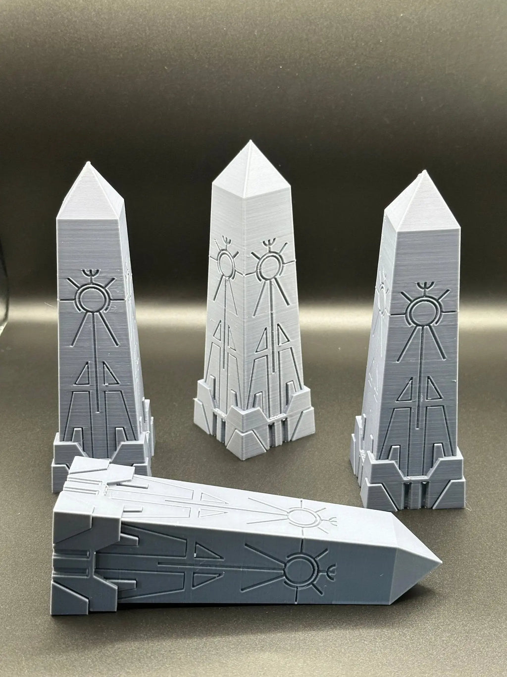 sci-fi alien crypt scatter terrain pieces, 28mm