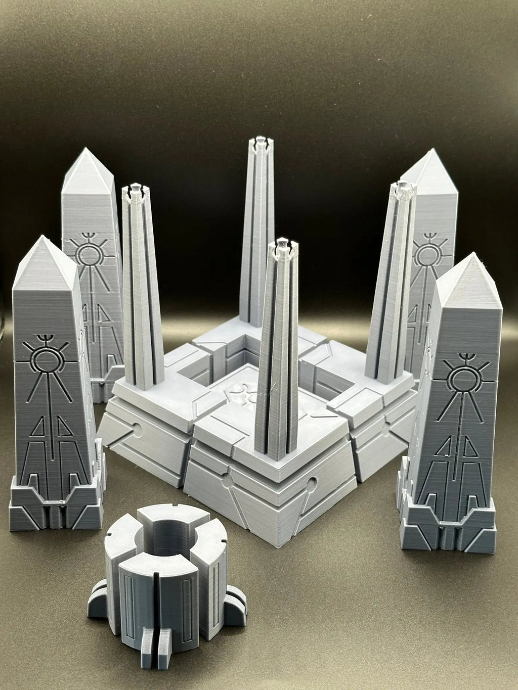 sci-fi alien crypt terrain for tabletop, 28mm
