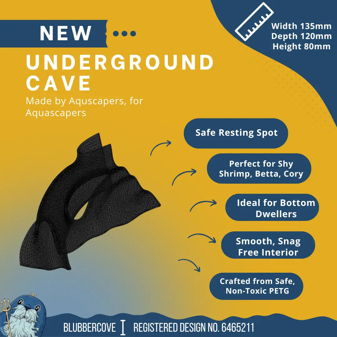 Corner Aquarium or Reptile Tunnel Cave – Underground Hideout - Blubber Cove