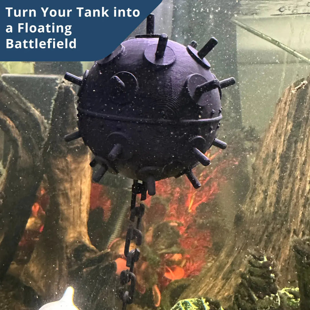 Floating Aquarium Mine / Ideal Accessory for any Fish Tank - Blubber Cove