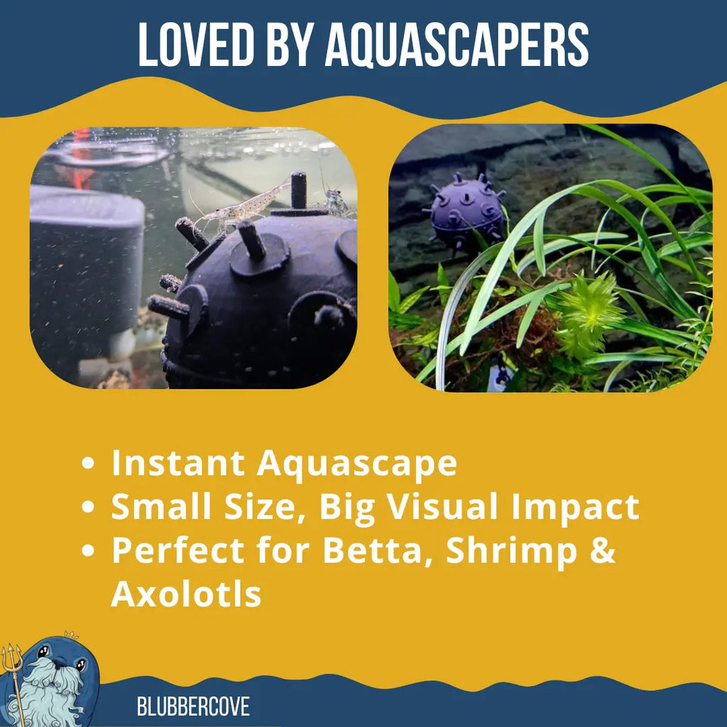 Floating Aquarium Mine / Ideal Accessory for any Fish Tank - Blubber Cove