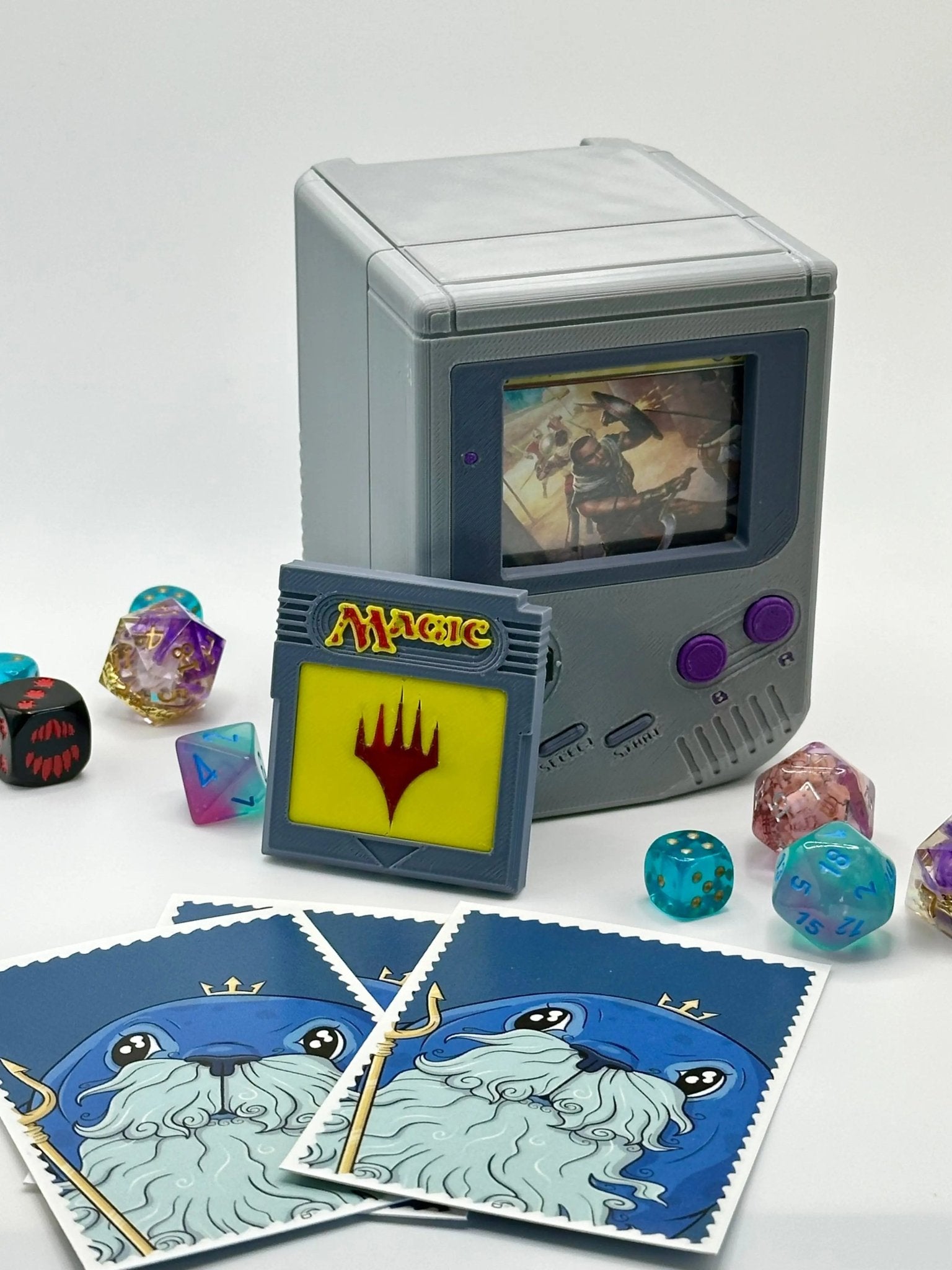 Gameboy MTG Deck Box | 100+ Cards | Retro Commander TCG Case WarSplay Gameboy MTG Deck Box | 100+ Cards | Retro Commander TCG Case WarSplay
