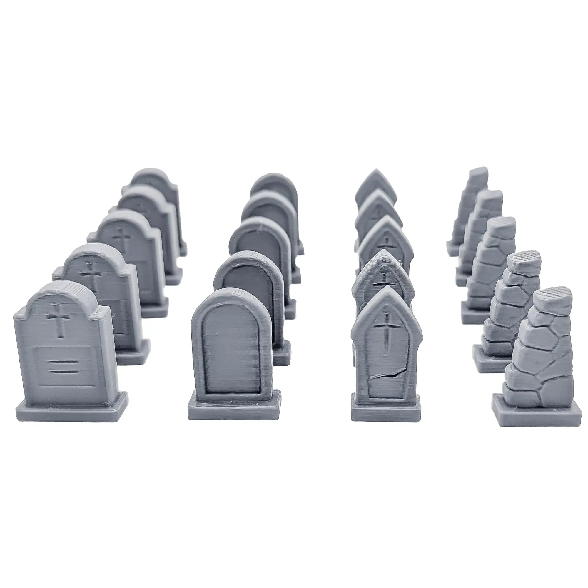 Graveyard Scatter Terrain for DND, RPG & Wargames – Mausoleum & Tombstones Kit - Blubber Cove