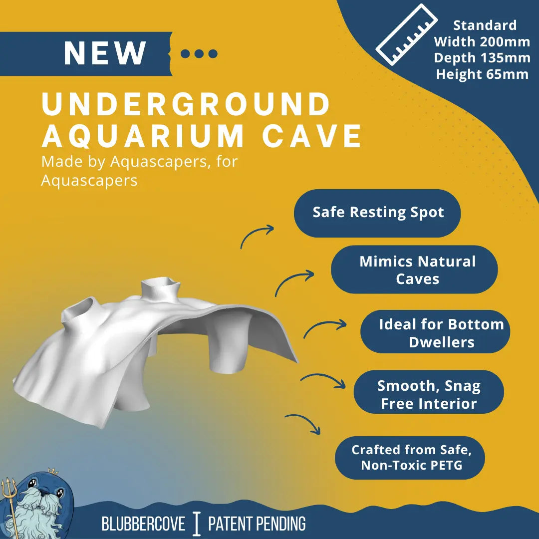 Large Aquarium Cave for Shrimp, Betta & Bottom Dwellers - Blubber Cove