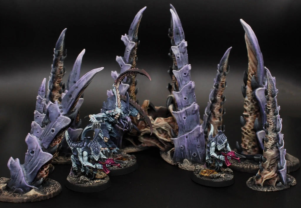 organic alien scatter terrain bundle, 28mm