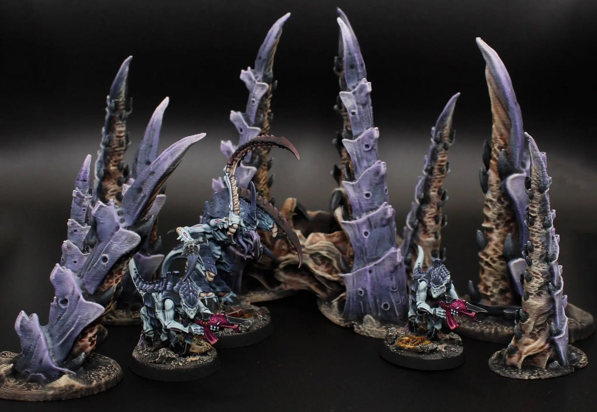 organic alien scatter terrain bundle, 28mm