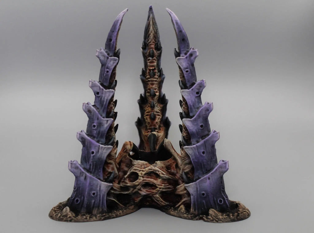 organic alien scatter terrain pieces, 28mm