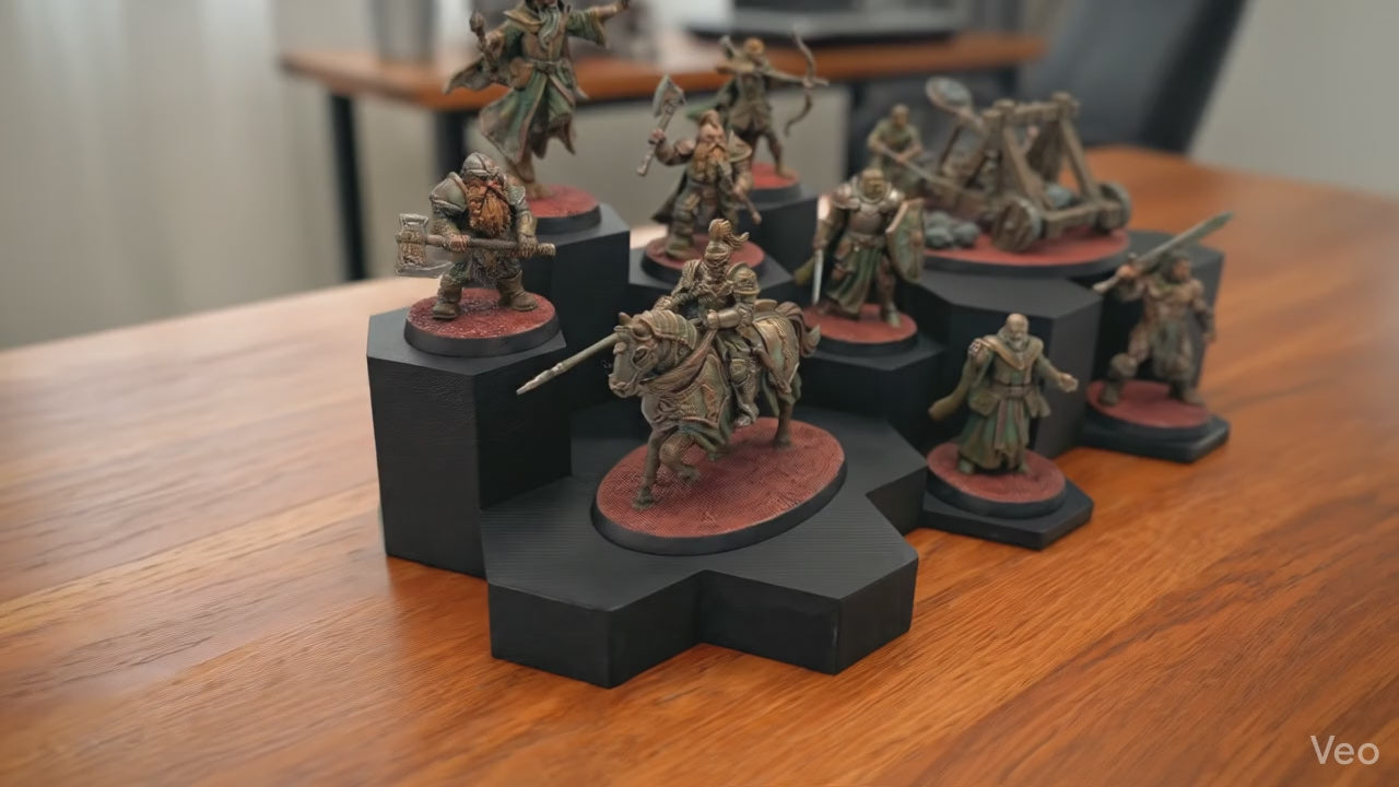 WarSplay Classic - Tabletop army storage and display insert for popular IKEA glass cabinets