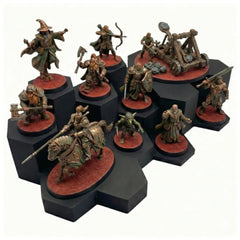 WarSplay Hero 9-slot modular display stand for monsters, cavalry and 80mm tabletop miniatures